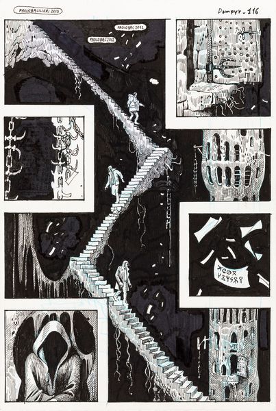 Paolo Bacilieri : Dampyr - Gli studenti della scuola nera  - Asta The Art of Movie Posters - Associazione Nazionale - Case d'Asta italiane