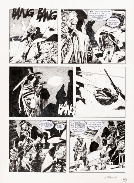 Enrique Breccia : Tex - Capitan Jack  - Asta The Art of Movie Posters - Associazione Nazionale - Case d'Asta italiane