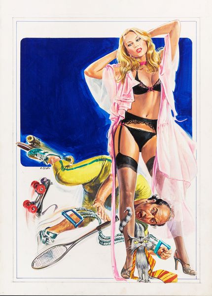 Enzo Sciotti : Spaghetti a mezzanotte  - Asta The Art of Movie Posters - Associazione Nazionale - Case d'Asta italiane