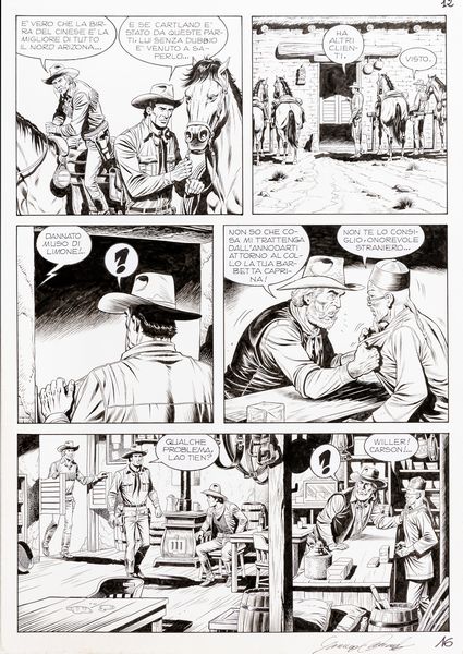 Giacomo Danubio : Tex - Ricercato vivo o morto!  - Asta The Art of Movie Posters - Associazione Nazionale - Case d'Asta italiane