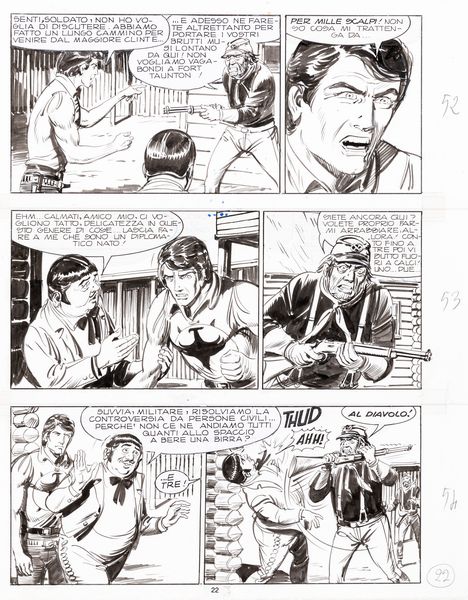 Gallieno Ferri : Zagor - Il rinnegato bianco  - Asta The Art of Movie Posters - Associazione Nazionale - Case d'Asta italiane