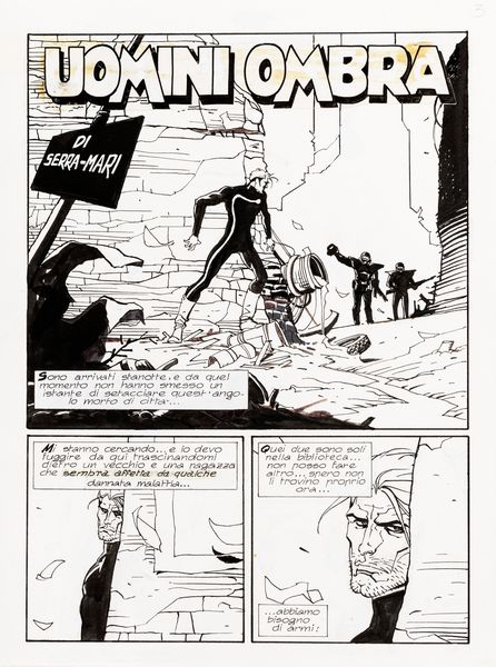 Nicola Mari : Nathan Never - Uomini ombra  - Asta The Art of Movie Posters - Associazione Nazionale - Case d'Asta italiane