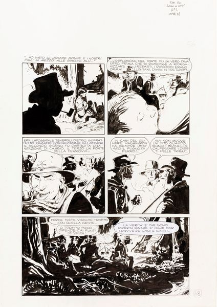 Ivo Milazzo : Ken Parker - L'epilogo di Orso Nero  - Asta The Art of Movie Posters - Associazione Nazionale - Case d'Asta italiane