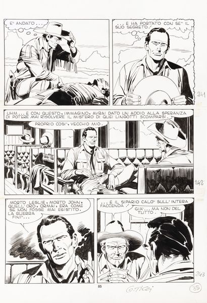 Giovanni Ticci : Tex - Fuga da Anderville  - Asta The Art of Movie Posters - Associazione Nazionale - Case d'Asta italiane