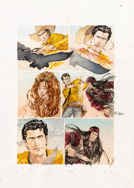 Sergio Tisselli : Tex - Sfida alla vecchia missione  - Asta The Art of Movie Posters - Associazione Nazionale - Case d'Asta italiane