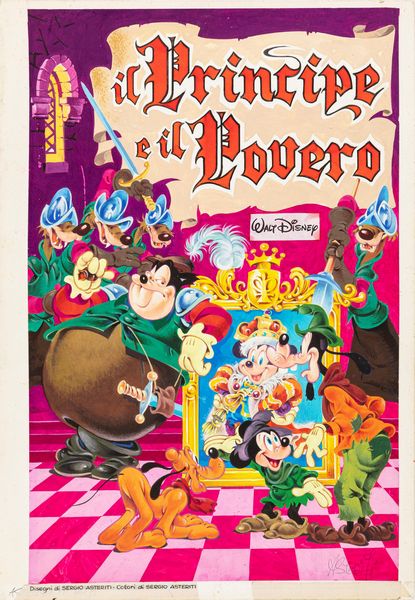 Sergio Asteriti : Il Principe e il Povero  - Asta The Art of Movie Posters - Associazione Nazionale - Case d'Asta italiane