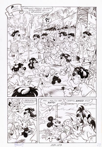 Sergio Asteriti : Topolino e il tesoro dei Caraibi  - Asta The Art of Movie Posters - Associazione Nazionale - Case d'Asta italiane