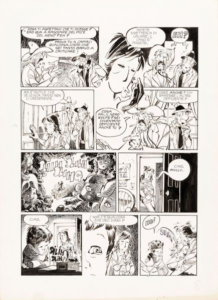 Giorgio Cavazzano : Altai & Jonson - Dlin, dlin, dlin�  - Asta The Art of Movie Posters - Associazione Nazionale - Case d'Asta italiane