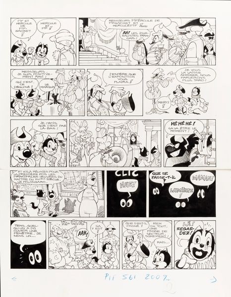 Giorgio Cavazzano : Pif - La gondole fantome  - Asta The Art of Movie Posters - Associazione Nazionale - Case d'Asta italiane