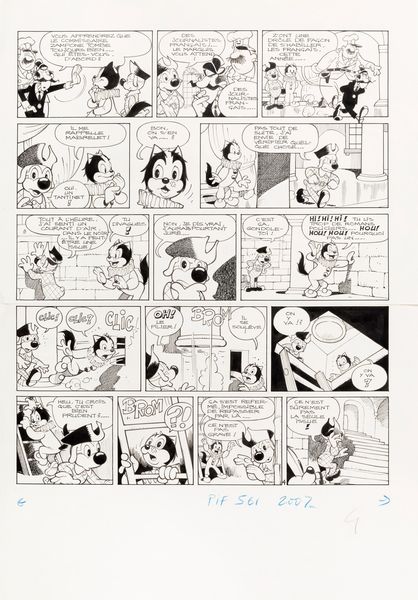 Giorgio Cavazzano : Pif - La gondole fantome  - Asta The Art of Movie Posters - Associazione Nazionale - Case d'Asta italiane