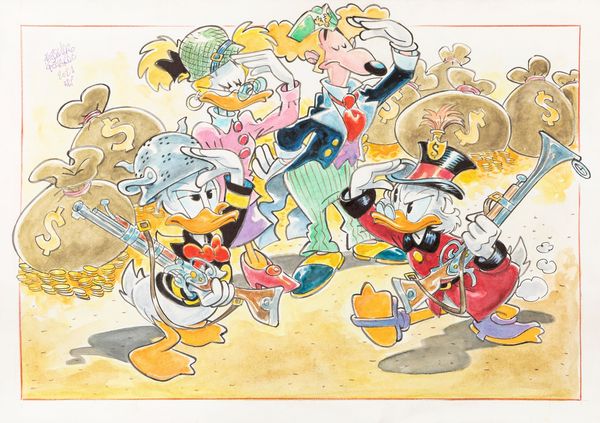 Alessandro Gottardo : Paperone ispeziona le truppe  - Asta The Art of Movie Posters - Associazione Nazionale - Case d'Asta italiane