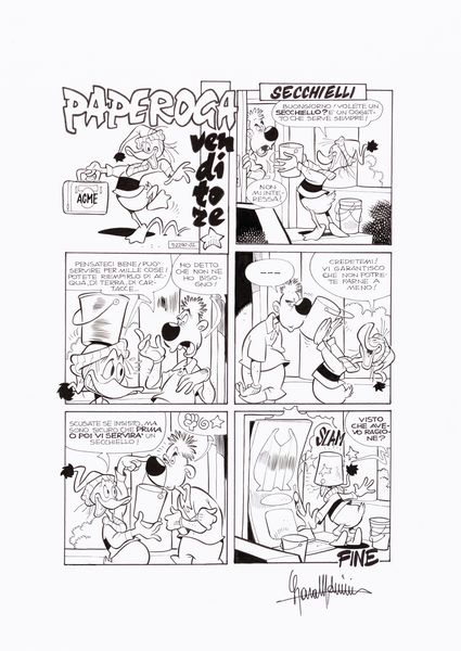 Laura Molinari : Paperoga venditore  - Asta The Art of Movie Posters - Associazione Nazionale - Case d'Asta italiane