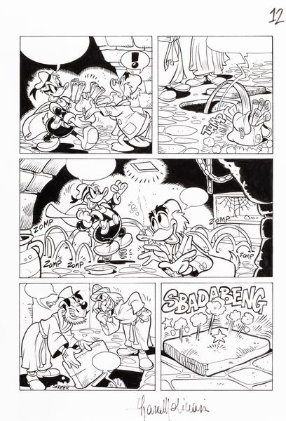 Laura Molinari : Paperinik e le ricette di Tuthansacher  - Asta The Art of Movie Posters - Associazione Nazionale - Case d'Asta italiane