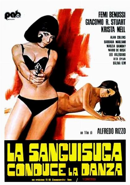 Ezio Tarantelli : La sanguisuga conduce la danza (L'Insatiable Samantha)  - Asta The Art of Movie Posters - Associazione Nazionale - Case d'Asta italiane