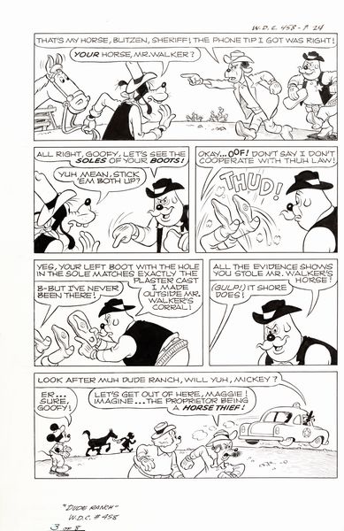 Paul Murry : Topolino e le vacanze al ranch  - Asta The Art of Movie Posters - Associazione Nazionale - Case d'Asta italiane