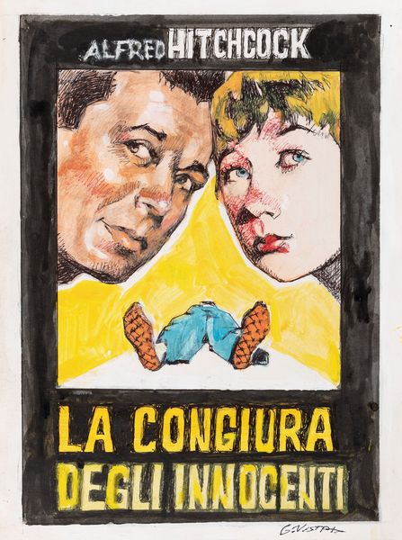 Giuliano Nistri : La congiura degli innocenti (The Trouble with Harry)  - Asta The Art of Movie Posters - Associazione Nazionale - Case d'Asta italiane