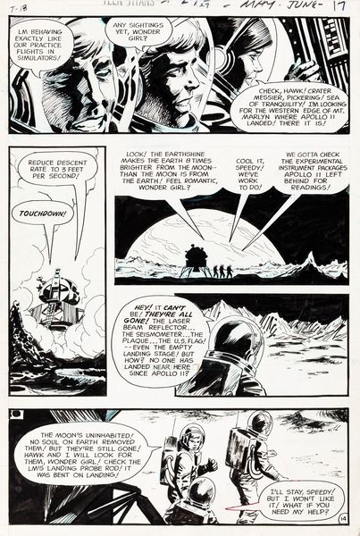 Nick Cardy : Teen Titans - Nightmare in Space!  - Asta The Art of Movie Posters - Associazione Nazionale - Case d'Asta italiane