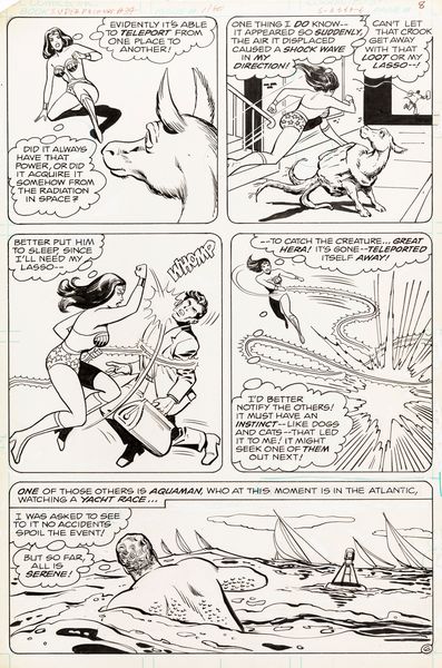 Ramona Fradon : Super Friends - The Creature That Slept a Million Years  - Asta The Art of Movie Posters - Associazione Nazionale - Case d'Asta italiane