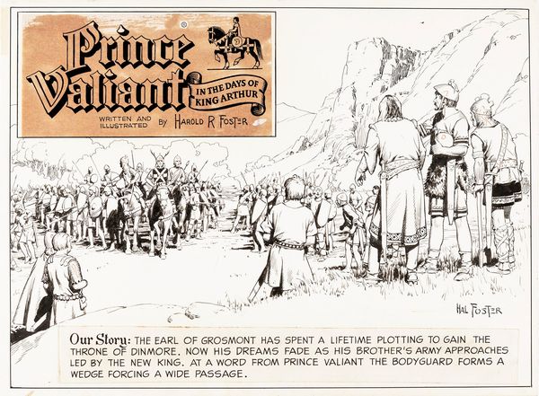 Hal Foster : Prince Valiant - A King Earns a Throne  - Asta The Art of Movie Posters - Associazione Nazionale - Case d'Asta italiane