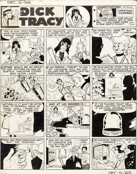 Chester Gould : Dick Tracy  - Asta The Art of Movie Posters - Associazione Nazionale - Case d'Asta italiane