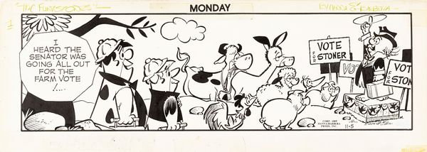 Gene Hazelton : The Flintstones  - Asta The Art of Movie Posters - Associazione Nazionale - Case d'Asta italiane