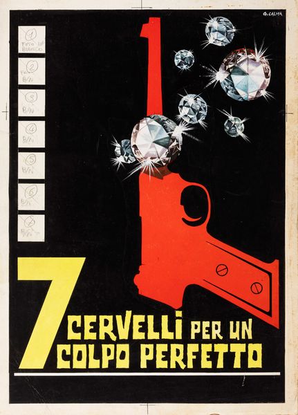 Giancarlo Calma : 7 cervelli per un colpo perfetto (Trois Milliards sans ascenseur)  - Asta The Art of Movie Posters - Associazione Nazionale - Case d'Asta italiane