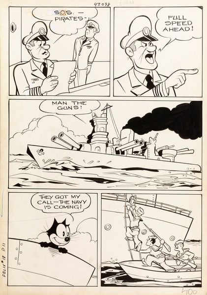 Otto Messmer : Felix The Cat  - Asta The Art of Movie Posters - Associazione Nazionale - Case d'Asta italiane