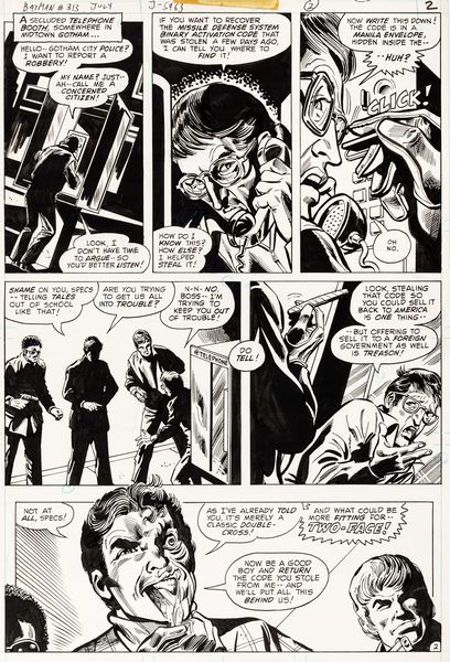 Irv Novick : Batman - Two for the Money!  - Asta The Art of Movie Posters - Associazione Nazionale - Case d'Asta italiane