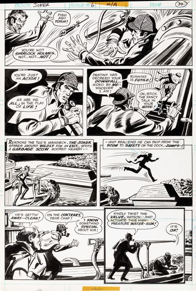 Irv Novick : The Joker - Sherlock Stalks the Joker!  - Asta The Art of Movie Posters - Associazione Nazionale - Case d'Asta italiane