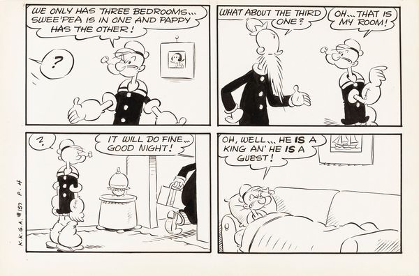 Bud Sagendorf : Popeye - House Boat  - Asta The Art of Movie Posters - Associazione Nazionale - Case d'Asta italiane