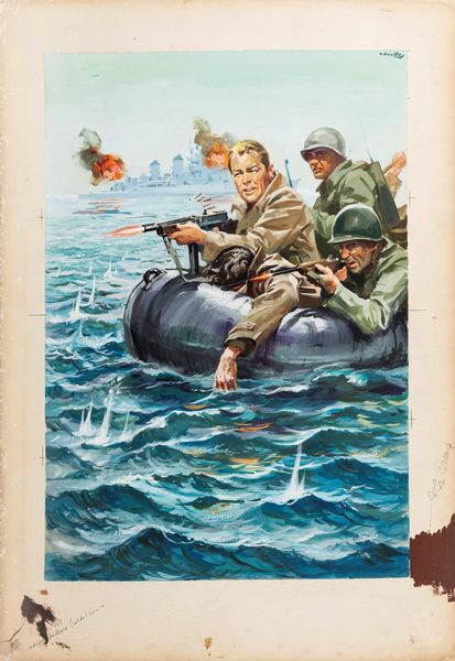 Averardo Ciriello : Acque profonde (The Deep Six)  - Asta The Art of Movie Posters - Associazione Nazionale - Case d'Asta italiane