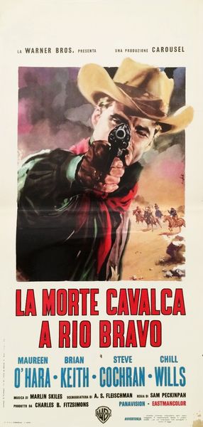 Enzo Nistri : La morte cavalca a Rio Bravo (The Deadly Companions)  - Asta The Art of Movie Posters - Associazione Nazionale - Case d'Asta italiane