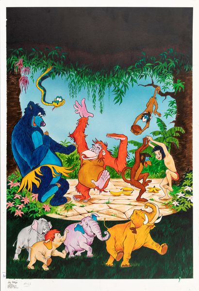 Lutz Peltzer : Il libro della giungla (The Jungle Book)  - Asta The Art of Movie Posters - Associazione Nazionale - Case d'Asta italiane