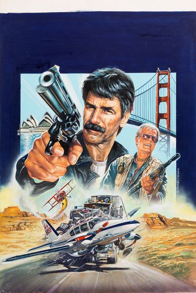 Casaro Renato & studio : The Blue Lightning (Sulle tracce della pietra blu)  - Asta The Art of Movie Posters - Associazione Nazionale - Case d'Asta italiane