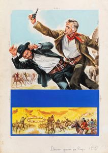 Mario Piovano : Danza di guerra per Ringo (The Oil Prince)  - Asta The Art of Movie Posters - Associazione Nazionale - Case d'Asta italiane