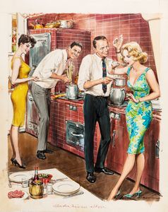 Walter Molino - Rock Hudson e Frank Sinatra