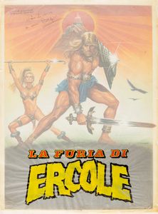 Ezio Tarantelli : La furia di Ercole (The Fury of Hercules)  - Asta The Art of Movie Posters - Associazione Nazionale - Case d'Asta italiane