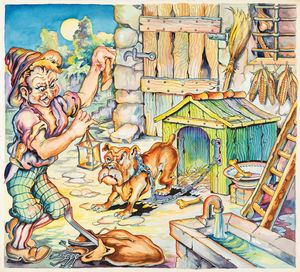 L. Lucchetti - Favole esopiane -Il cane fedele