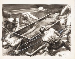 Walter Molino - La morte di Stalin