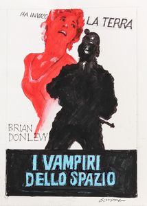 Giuliano Nistri : I vampiri dello spazio (Quatermass 2)  - Asta The Art of Movie Posters - Associazione Nazionale - Case d'Asta italiane