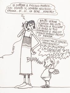 Andrea Pazienza : La siringa  - Asta The Art of Movie Posters - Associazione Nazionale - Case d'Asta italiane