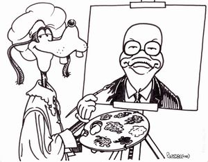 Andrea Pazienza - Pippo pittore dipinge Craxi Papero