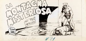 Aurelio Galleppini : Tex - La montagna misteriosa  - Asta The Art of Movie Posters - Associazione Nazionale - Case d'Asta italiane