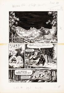 Giorgio Cavazzano : Altai & Jonson - Notte senza luna  - Asta The Art of Movie Posters - Associazione Nazionale - Case d'Asta italiane