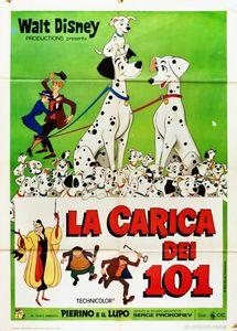 Bruno Napoli : La carica dei 101 (One Hundred and One Dalmatians)  - Asta The Art of Movie Posters - Associazione Nazionale - Case d'Asta italiane
