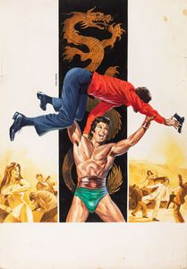 Studio Paradiso : Il drago si scatena (The Boxer from Shantung)  - Asta Fumetti: tavole e illustrazioni originali - Associazione Nazionale - Case d'Asta italiane
