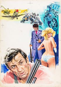 Maro (Otello Mauro Innocenti) : Il bikini di diamanti (Fantasia Among the Squares)  - Asta Fumetti: tavole e illustrazioni originali - Associazione Nazionale - Case d'Asta italiane