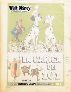 Bruno Napoli : La carica dei 101 (One Hundred and One Dalmatians)  - Asta Fumetti: tavole e illustrazioni originali - Associazione Nazionale - Case d'Asta italiane