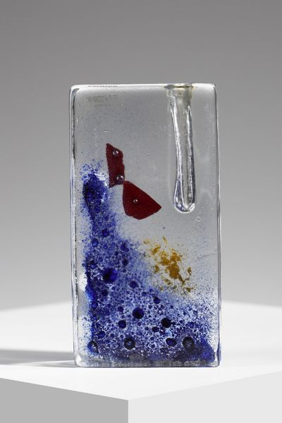 BARBINI MURANO : Vaso in vetro trasparente decorato con inclusioni colorate  - Asta Asta 376 | VETRI DI MURANO E DEL XX SECOLO E CERAMICHE - VETRI DI MURANO E FRANCESI, CERAMICHE Virtuale - Associazione Nazionale - Case d'Asta italiane