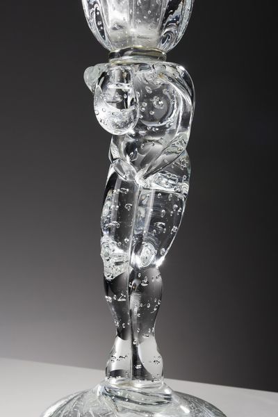 ROSIN LOREDANO (1936 - 1991) : Grande calice in vetro trasparente decorato a bolle. Gambo antropomorfo  - Asta Asta 376 | VETRI DI MURANO E DEL XX SECOLO E CERAMICHE - VETRI DI MURANO E FRANCESI, CERAMICHE Virtuale - Associazione Nazionale - Case d'Asta italiane